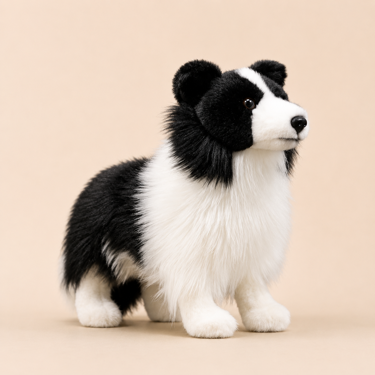 Realistyczny Pluszowy Pies Collie