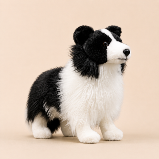 Realistyczny Pluszowy Pies Collie